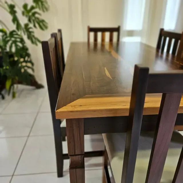 Mesa De Jantar Retangular Demolição Canela 170x90cm 6 Lugares64840826152193121