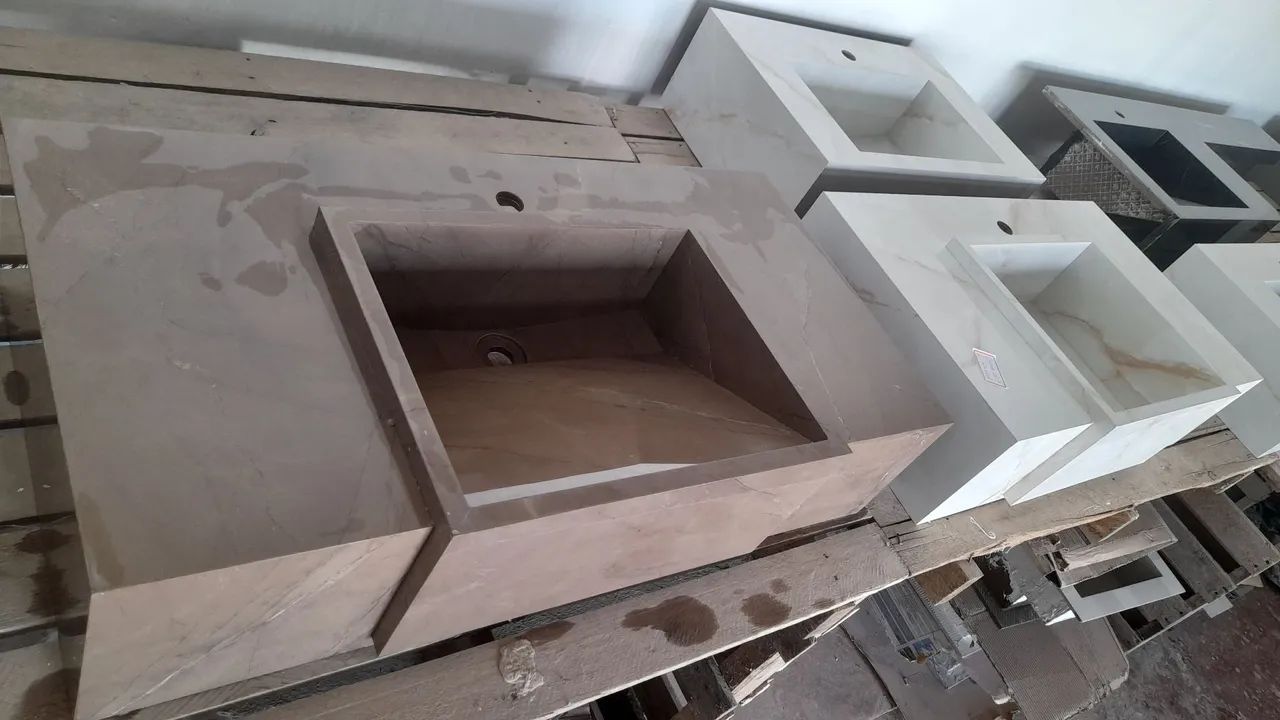  Belíssimos Lavatorios em pocelanato nas medidas 90x45 e 80x45 apenas 680 reais a unidade - Foto 2