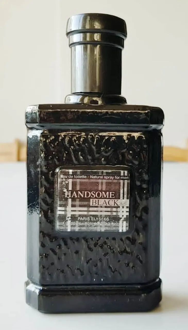 Perfume Handsome Black (Paris Elysees) - Teve Algum Uso - Original