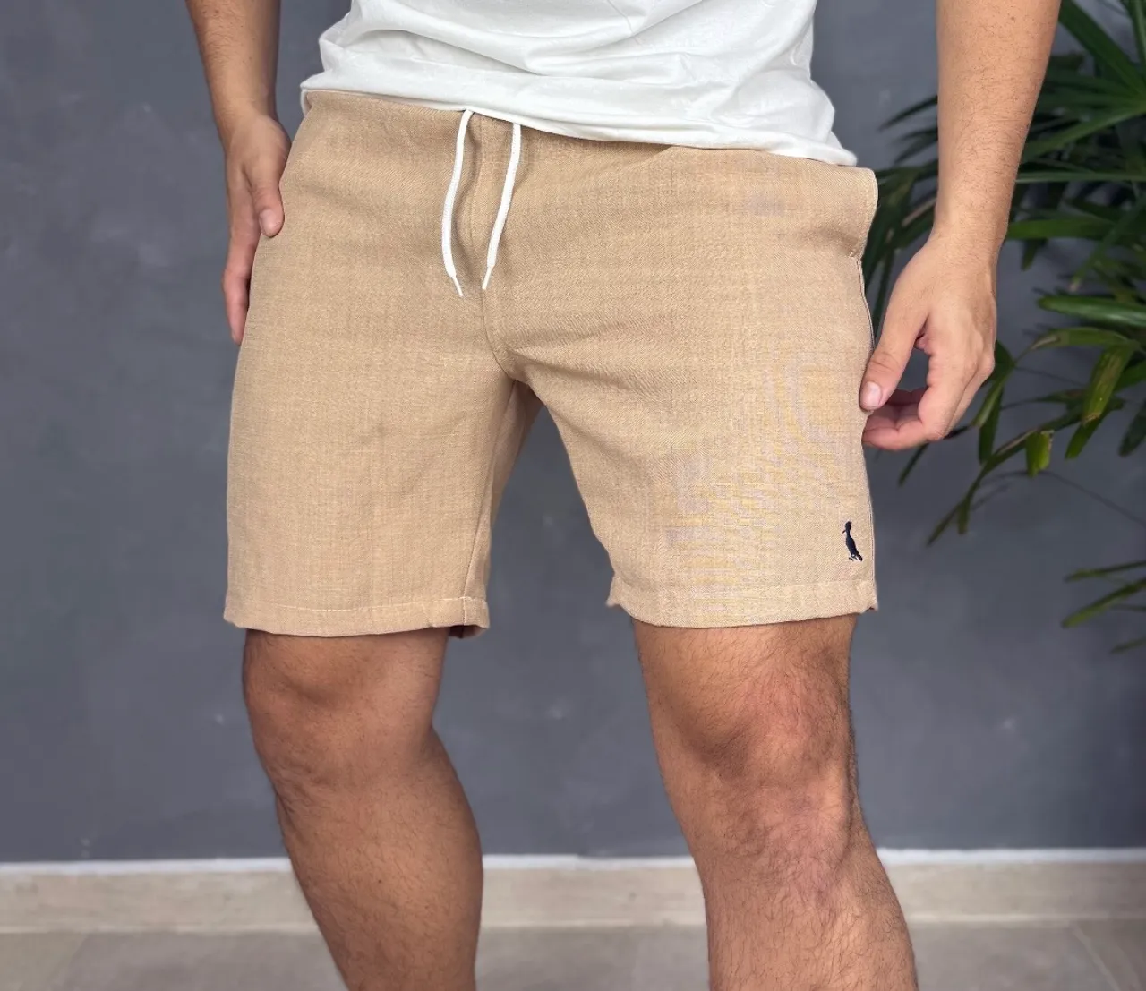 Shorts de Linho Masculino