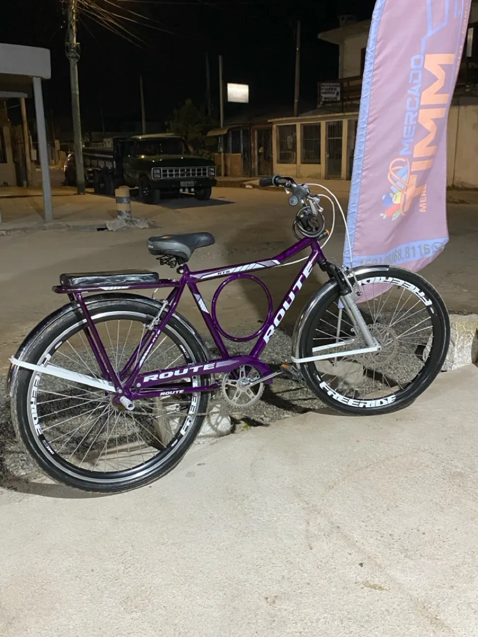 Bicicleta Route Roxa Freeride