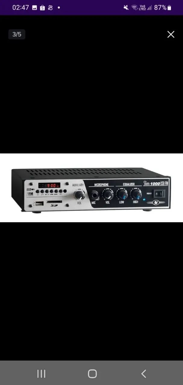 Mini System Slim 1000 USB/FM