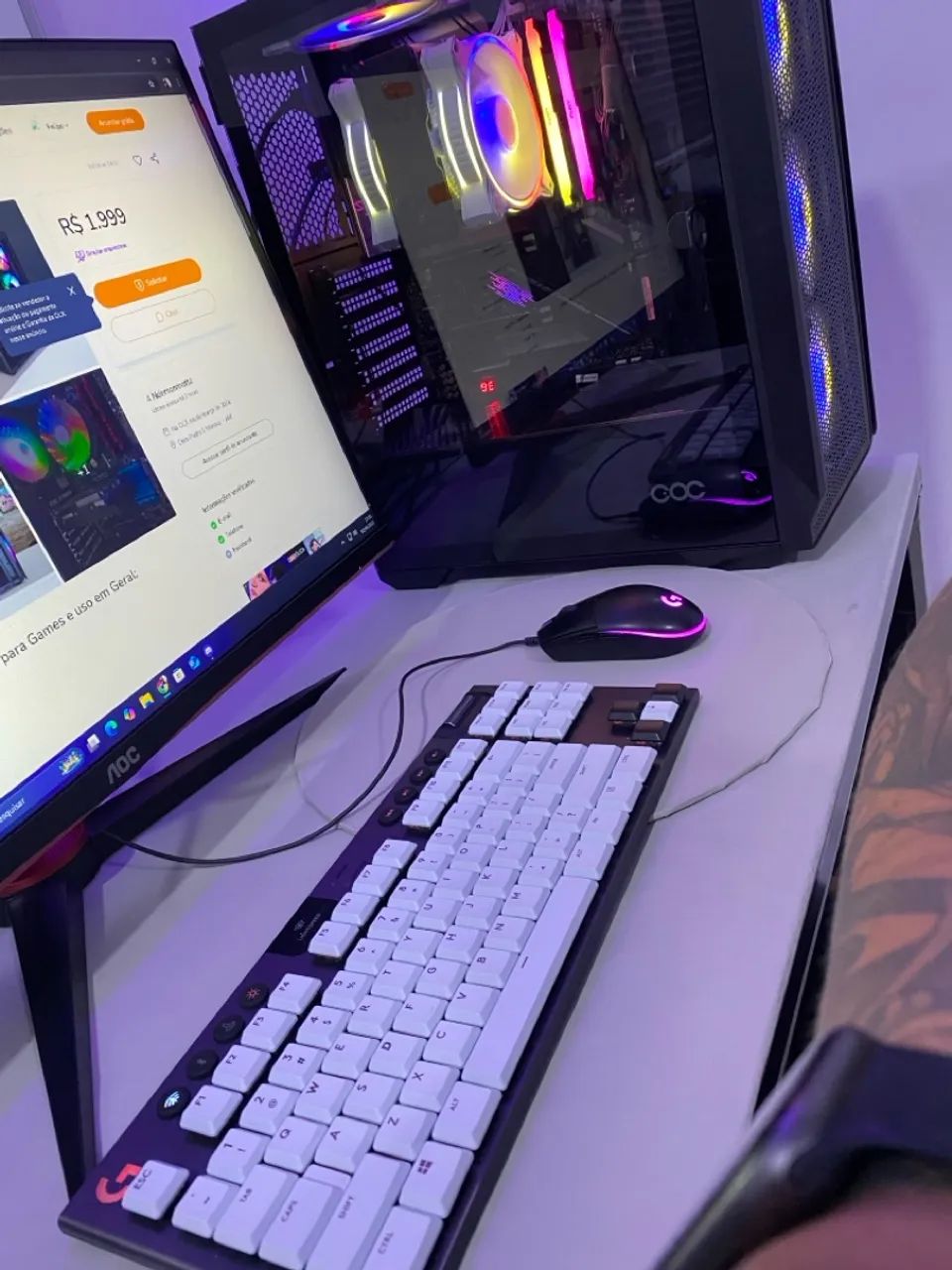 PC GAMER ( CPU ) em ótimo estado  - Foto 5