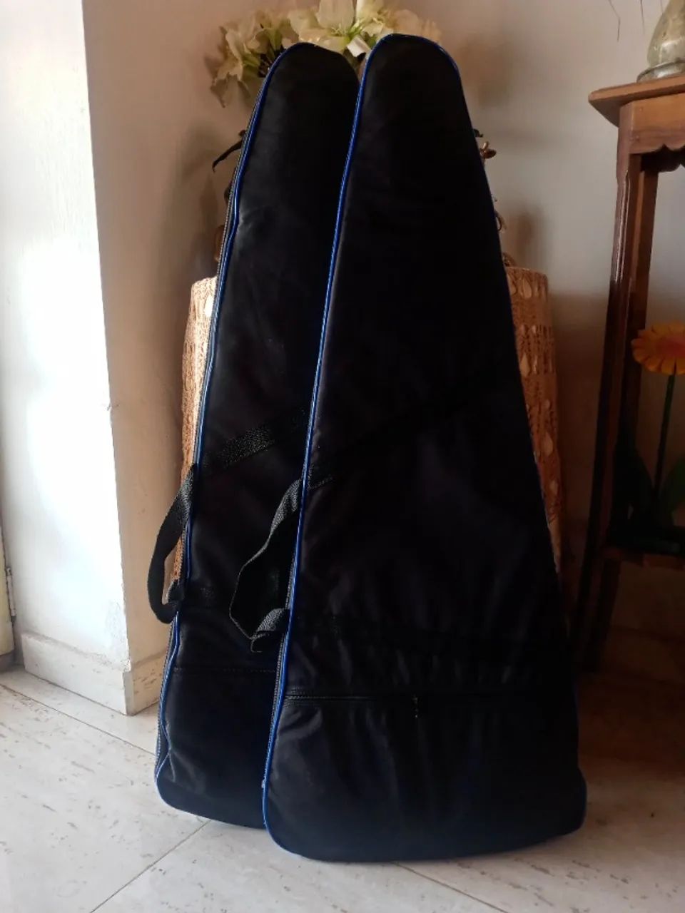 Capa Bag Case para guitarra - acolchoada - mochila - mãos  - Foto 2