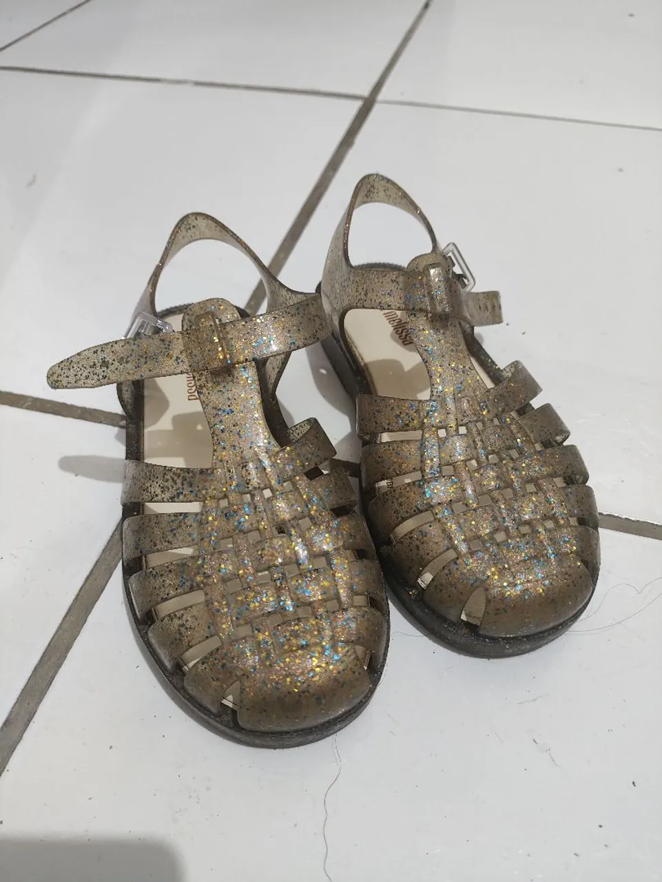 Sandálias Melissa Glitter Infantil, n° 28