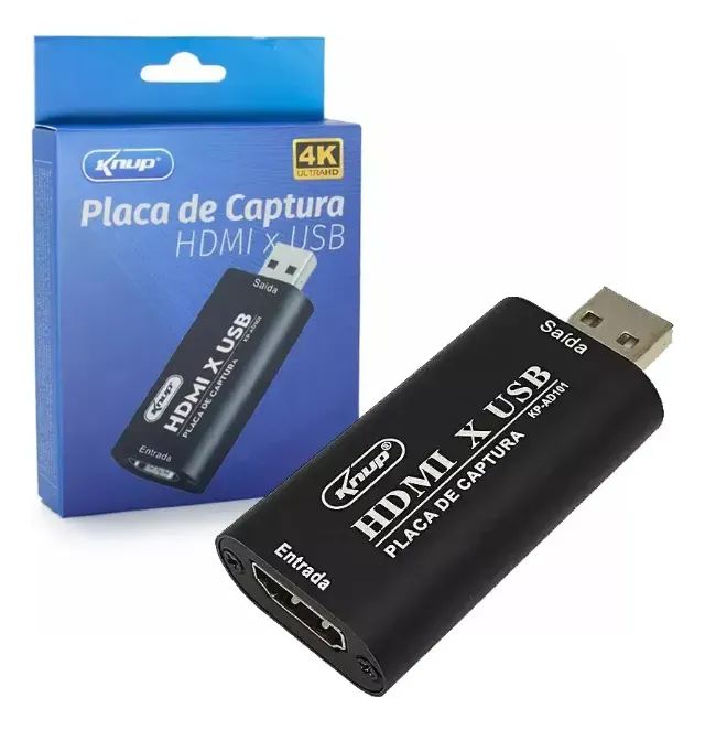 Adaptador Placa Captura Hdmi X Usb C/ Adapt. Tipo-c Kp-ad101 - Foto 4