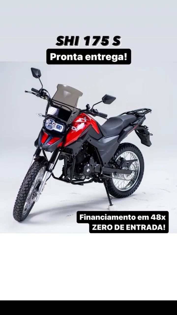 Shineray Shi 175 2025  + Entrada R$0,00 + 48x (sujeito à aprovação) 