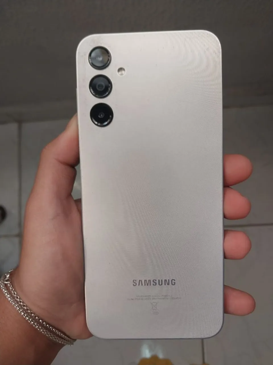Samsung Galaxy A14 5G 128 GB prata 4 GB RAM