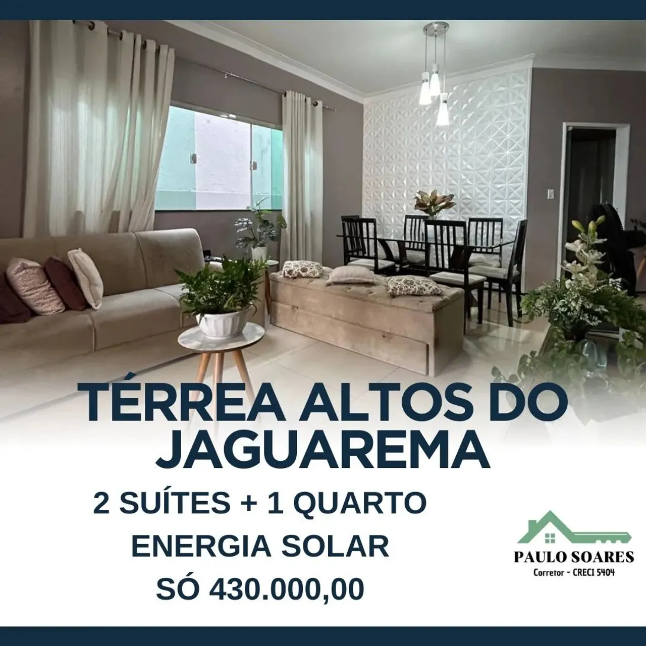 Casa Térrea à Venda no Alto do Jaguarema Araçagy