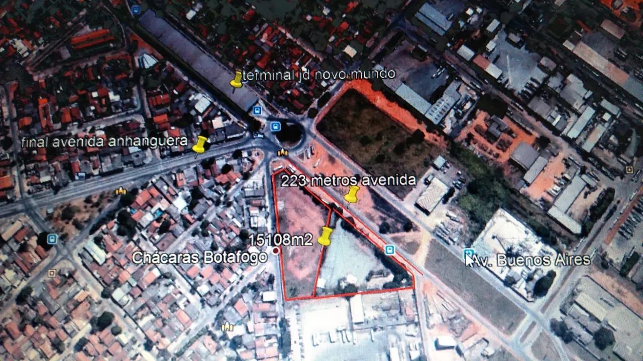 Área comercial, lote de 15.108m²  - frente Terminal Novo Mundo
