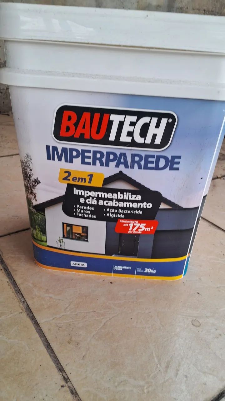 Tinta impermeabilizante 20kg Bautech cor areia LEIA