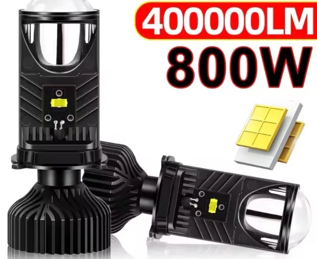 Lâmpada LED com Projetor H4 400000LM