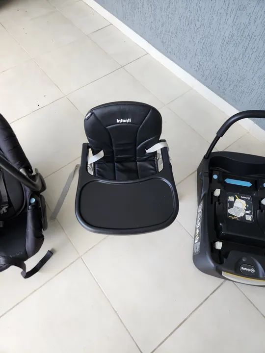 Trio Carrinho, Moisés, Bebê Conforto - Conjunto Travel System Mobi Safety 1s7  - Foto 4