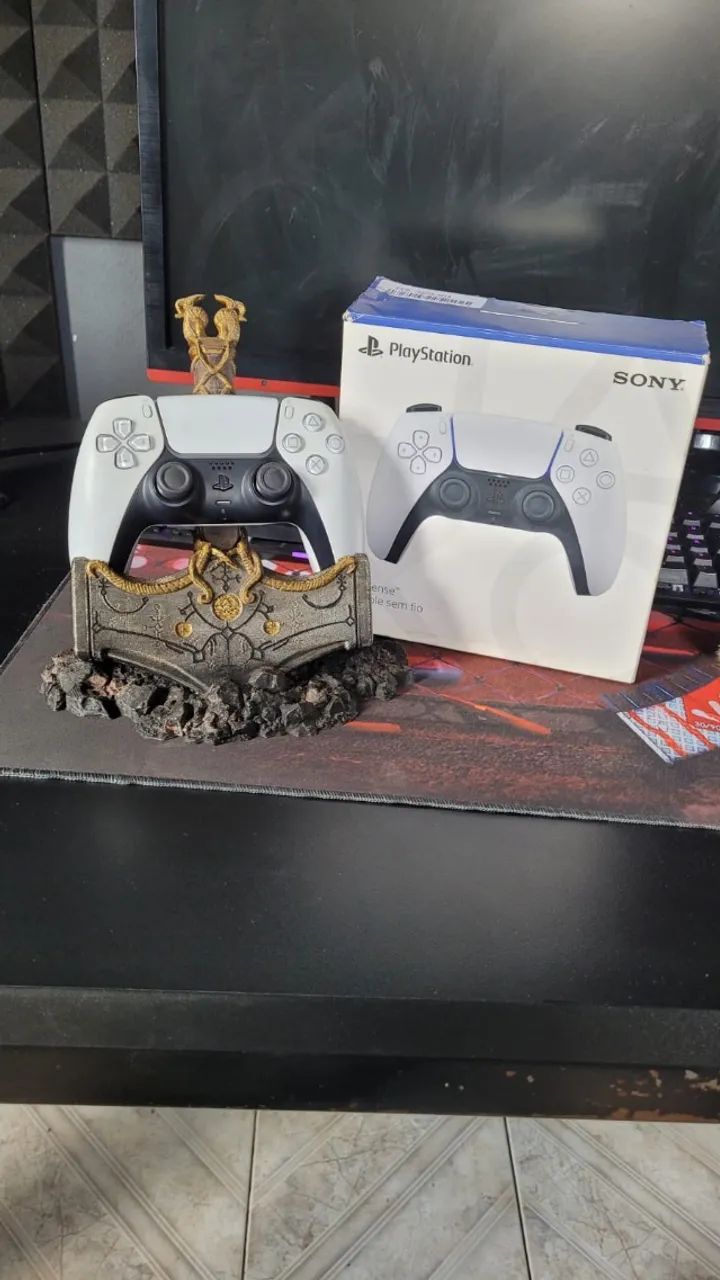 Controle PS5 + Suporte estilo Mjolnir64313243076098120