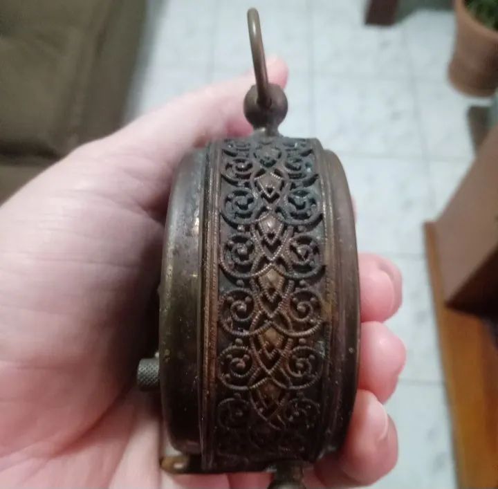 Relógio antigo Blessing Germany de Mesa Antigo. Não funciina. - Foto 2