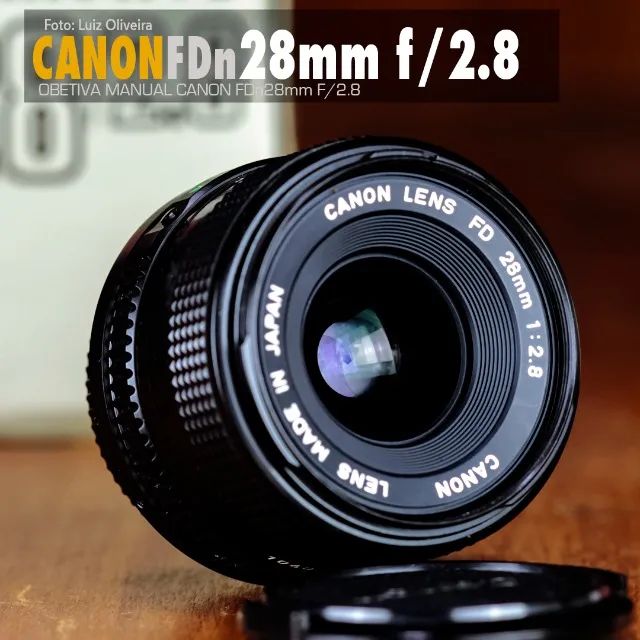 Objetiva Manual Canon FDn 28mm f/2.8 Na caixa + filtro Canon CCB12(80B). - Foto 3