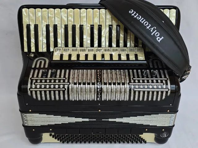 Acordeon 120 Baixos Polytonette Dupla R. Já Eletrificada - Foto 2