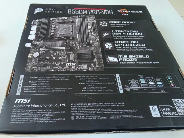 Placa Mãe B550 MSI Nova 1 ano de Garantia - Foto 2