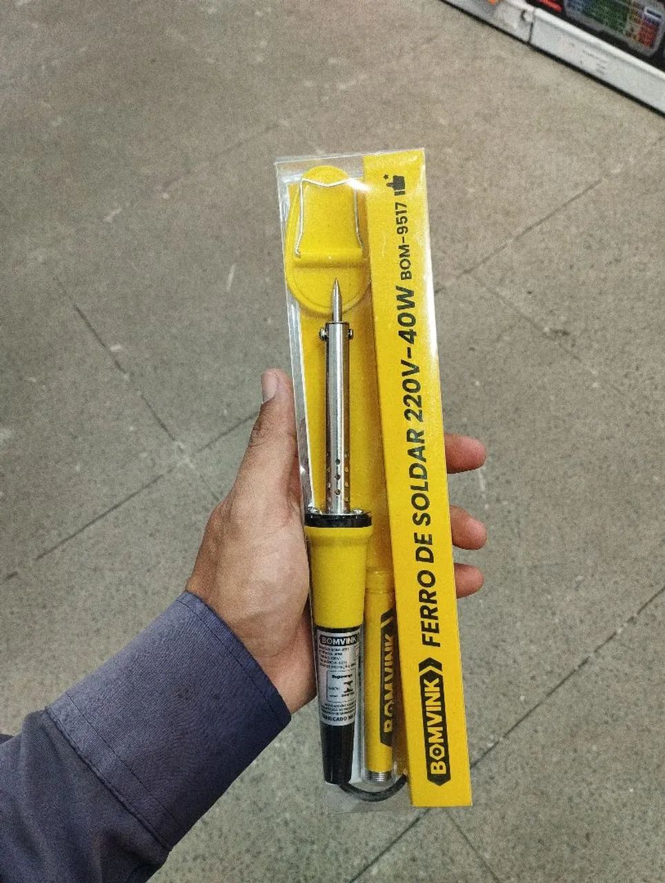 Ferro de Solda 220V 40W BOMVINK BOM-9517 + Estanho<br> - Foto 3