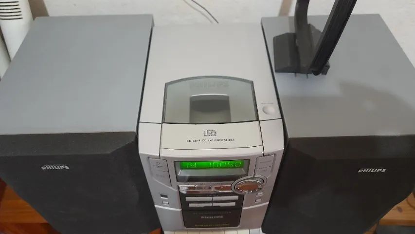 Micro System Philips MC-10 Rádio Vintage Raro e Muito Bom Estado "no estado" - Foto 6