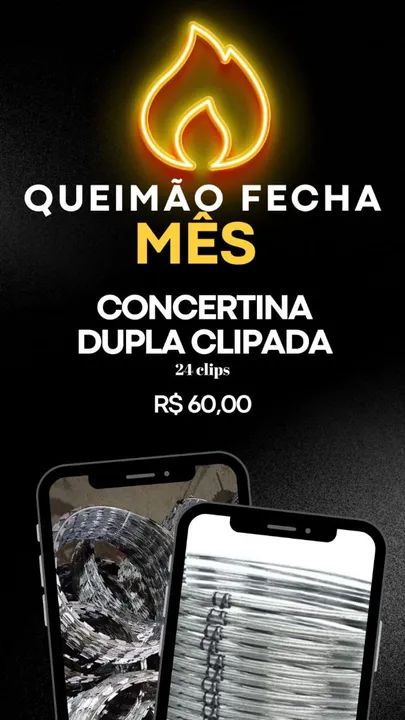 Concertina dupla clipada