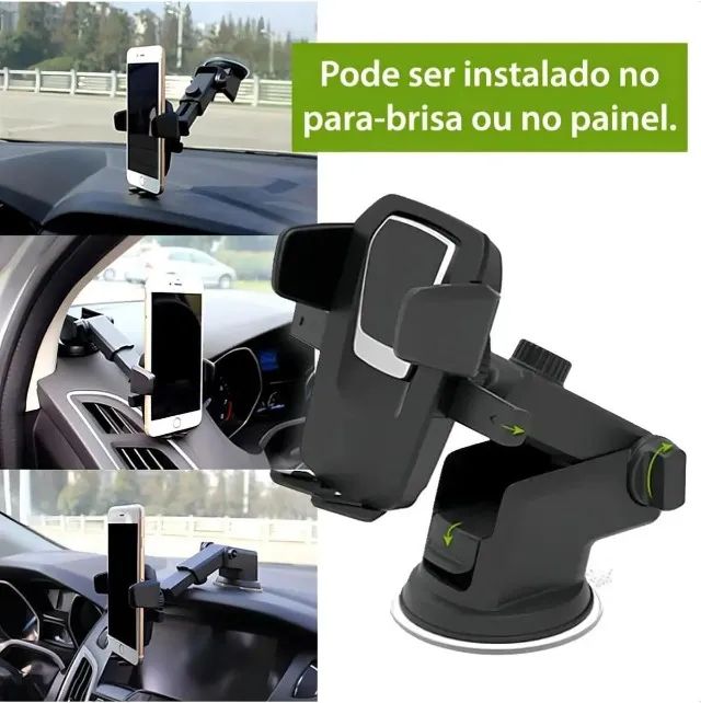 Suporte Para Celular Universal Veicular Painel Para-Brisa C/ Ventosa  - Foto 4