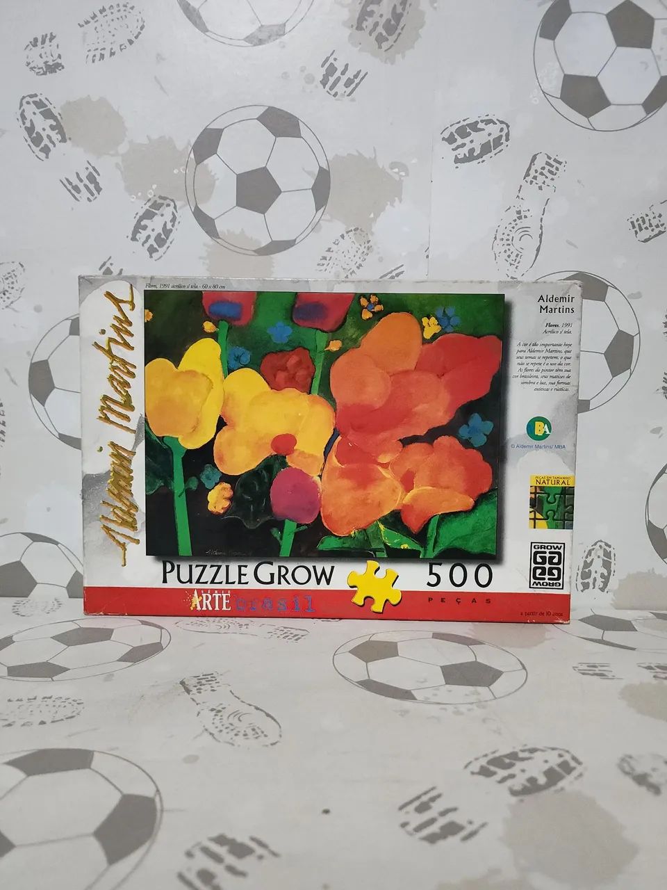 Quebra-Cabeça Puzzle Grow Arte Brasil Flores 500 Peças