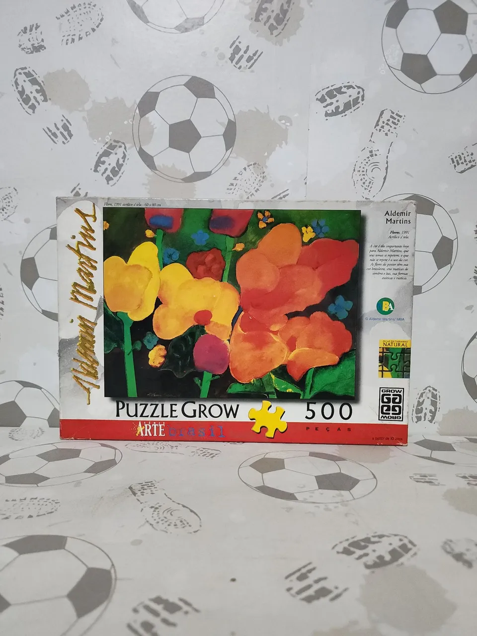 Quebra-Cabeça Puzzle Grow Arte Brasil Flores 500 Peças