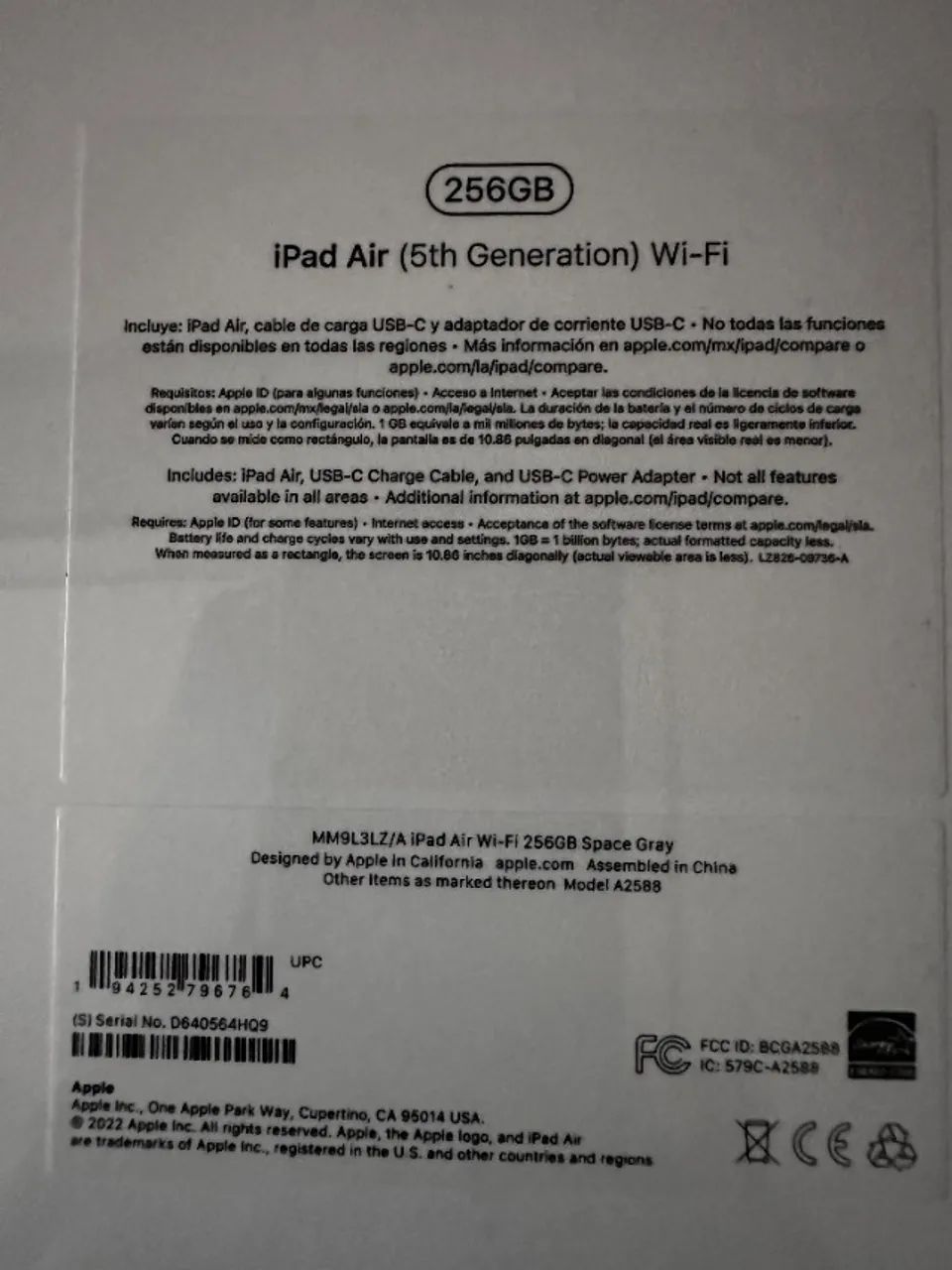 IPad Air 5 geração 11polegadas na caixa - Foto 3