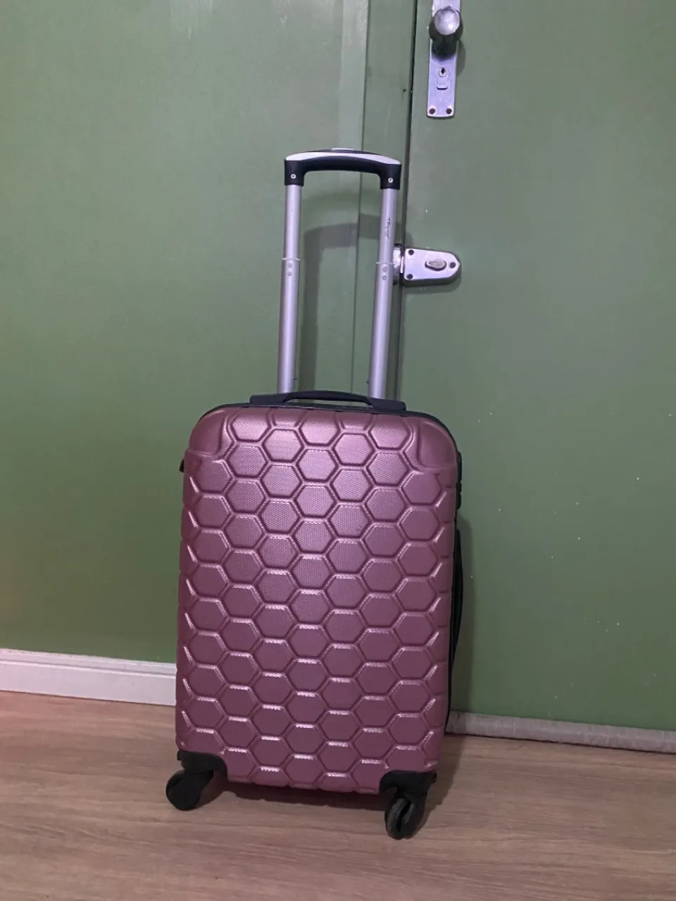 Mala de viagem rosa