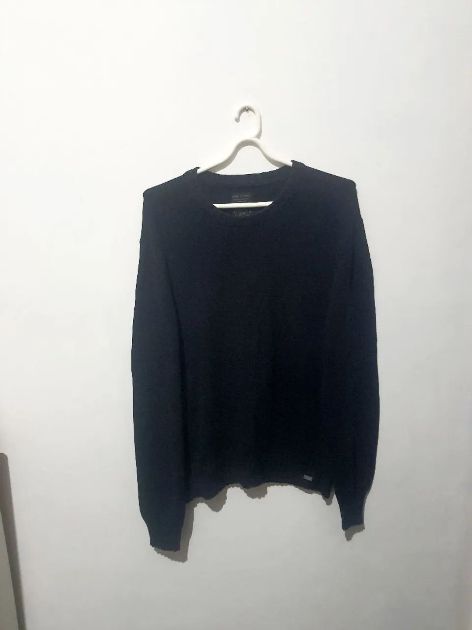Blusa de lã preta GG