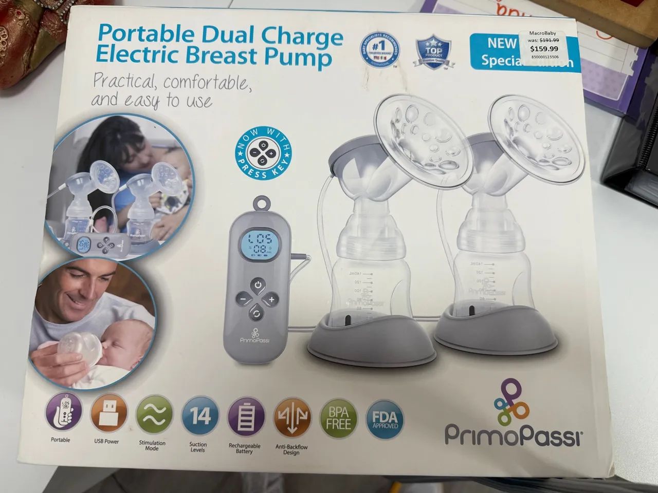 Extrator de Leite Elétrico Duplo PrimoPassi