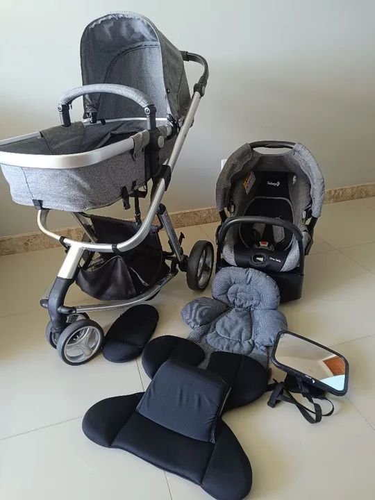 Carrinho Moisés e bebê conforto-Safety 1st / Novíssimos (Oportunidade)<br> - Foto 2
