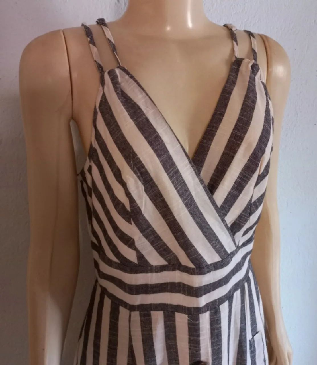 12_Vestido longo listrado / Tam P - Foto 2