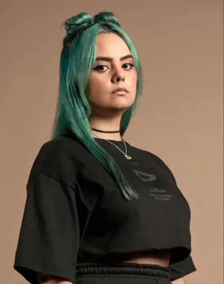 Camisa Loud, cropped preto