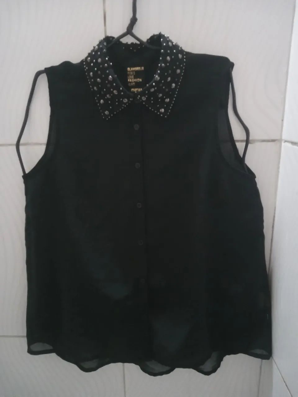 Camisa Preta Marisa Feminina N;40