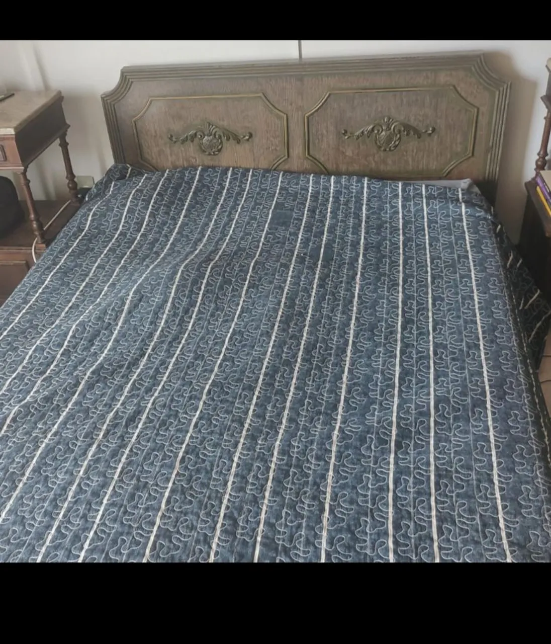 Cama de Casal com Cabeceira + colchão