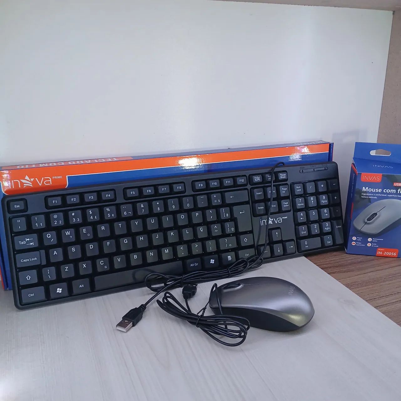 Kit Teclado e Mouse com Fio -Novo - Foto 2