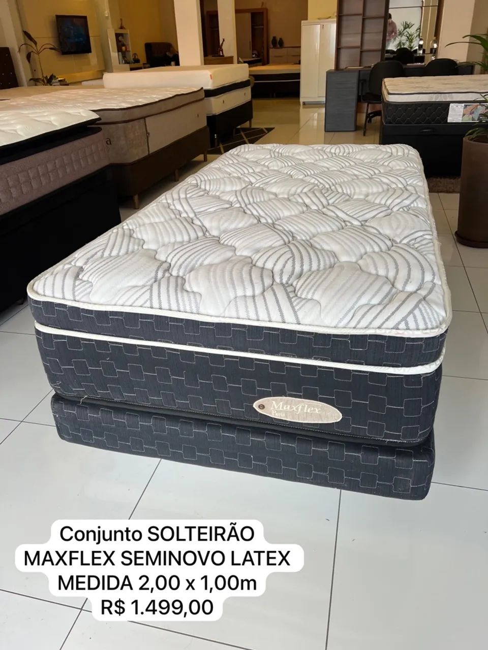 Cama de solteiro Maxflex Seminovo - ENTREGAMOS  - Foto 2