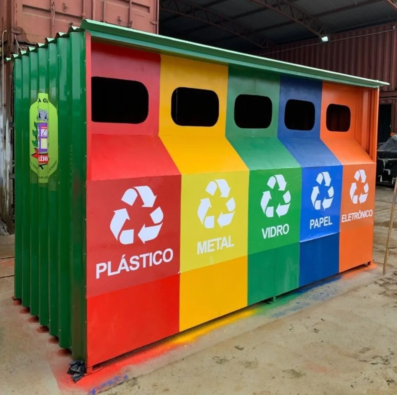 Lixeiras de coleta seletiva container  - Foto 3