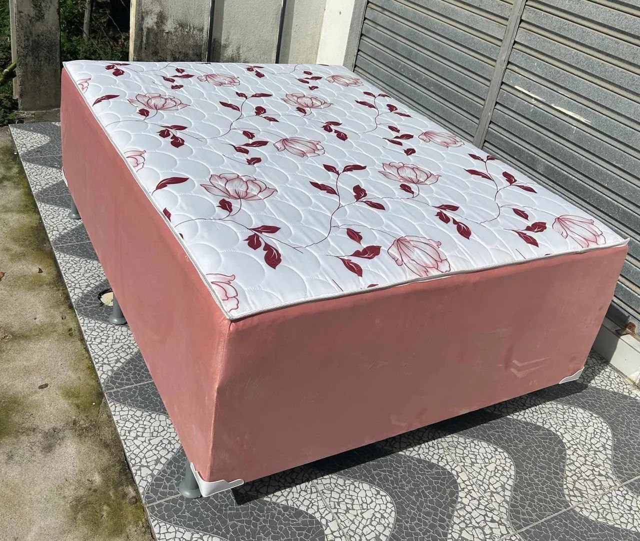 Cama Box Casal com Cabeceira Estofada - Foto 2