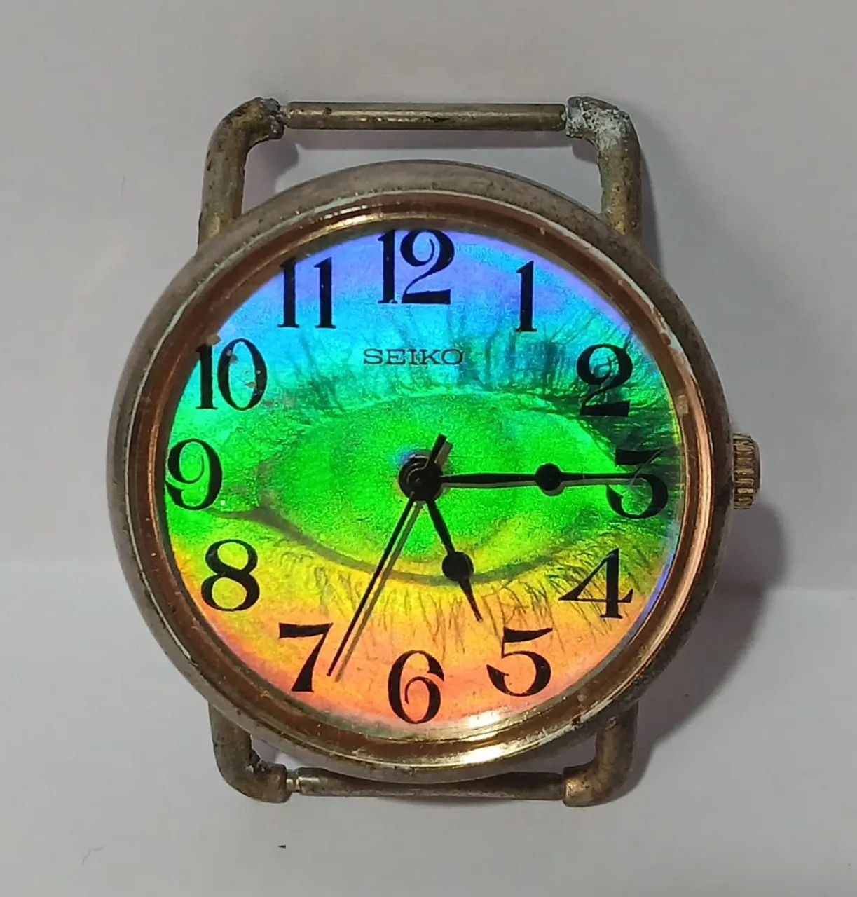 Antigo relógio holográfico Seiko 470239 (No estado)