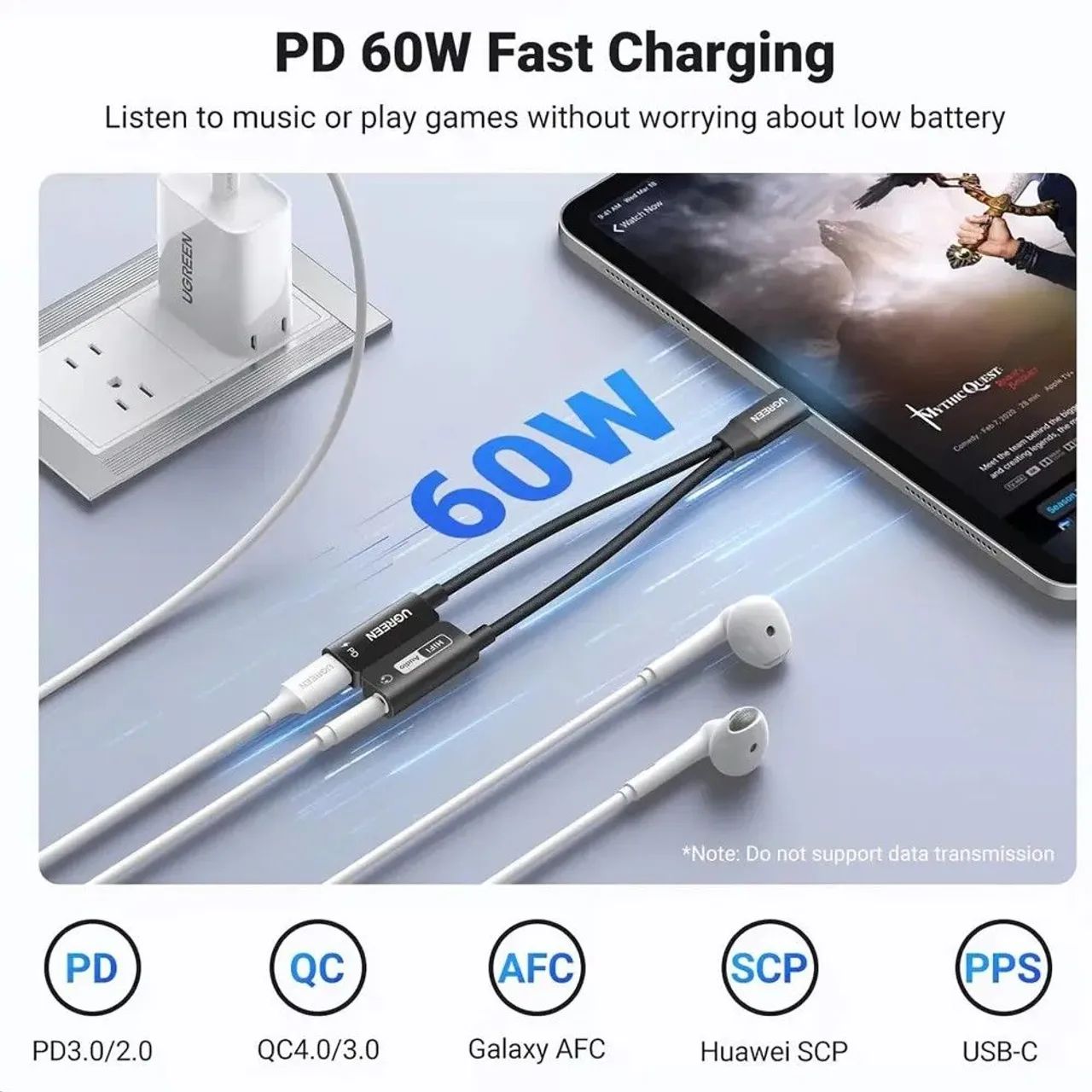 Adaptador de áudio Hi-Res para fones de ouvido - Foto 4