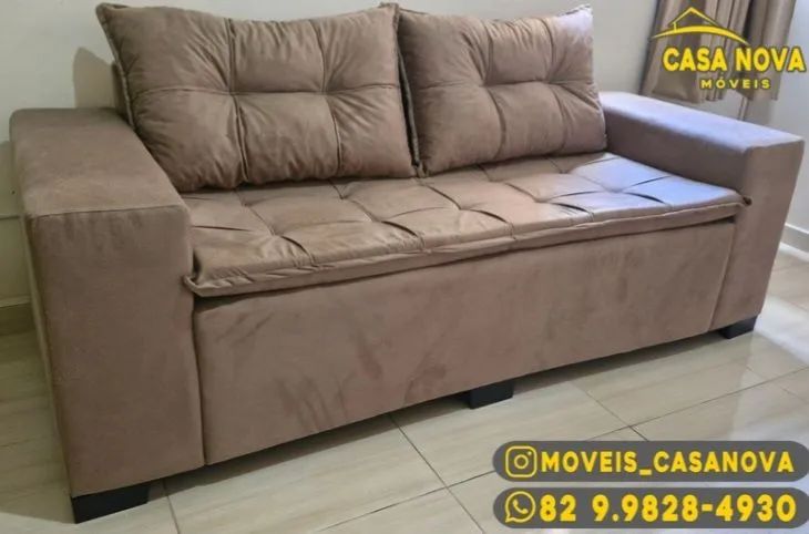 Sofá 4 Lugares 200cm - Novo - Foto 2