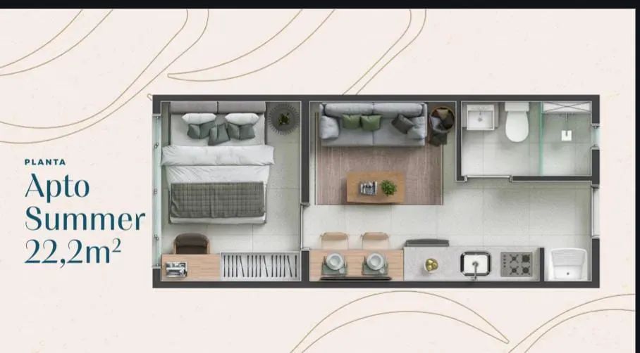 Imóvel para venda possui 20 metros quadrados com 1 quarto em Praia dos Carneiros - Tamanda - Foto 3