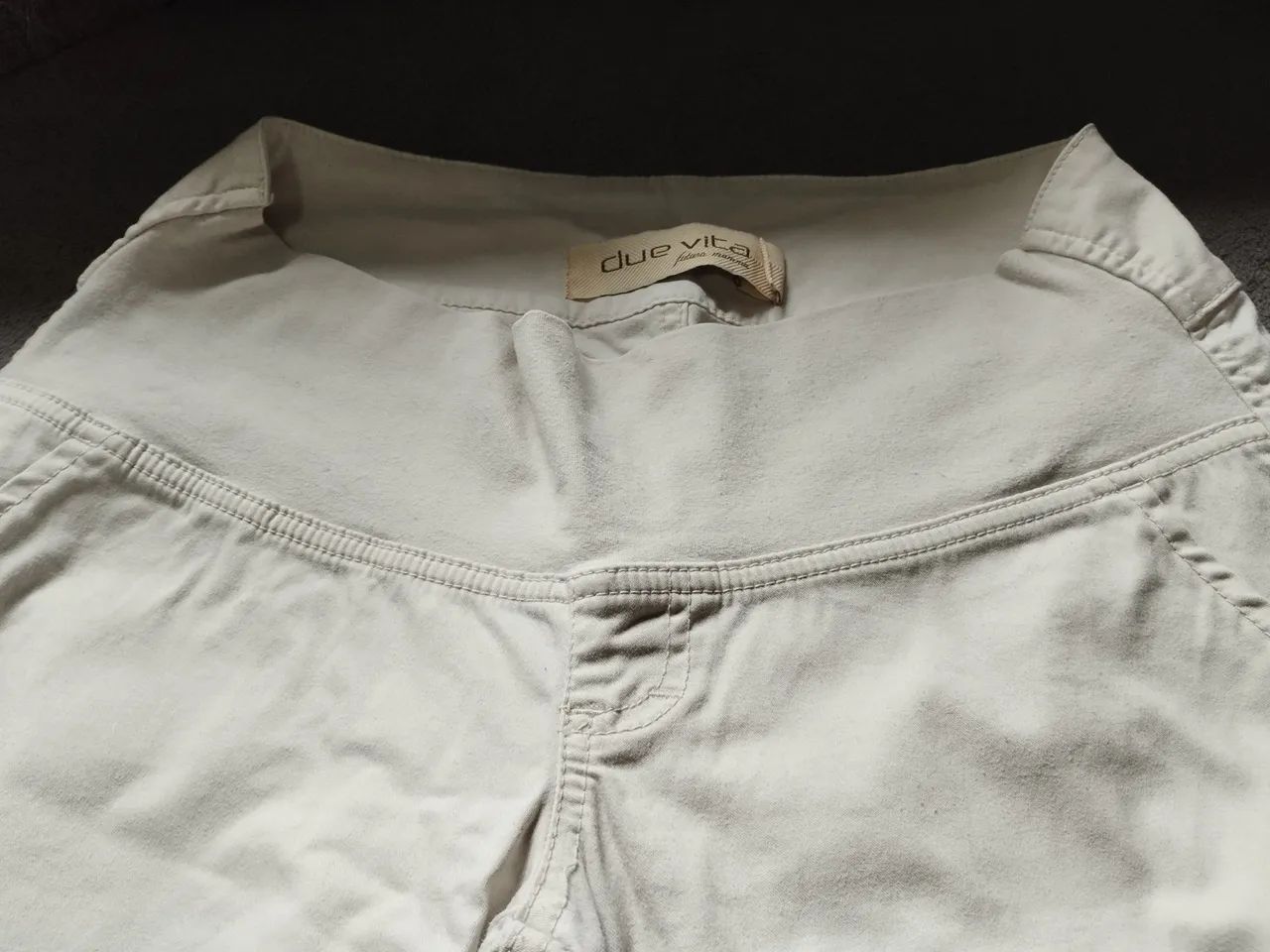Calça PARA GESTANTE Bege Due Vita