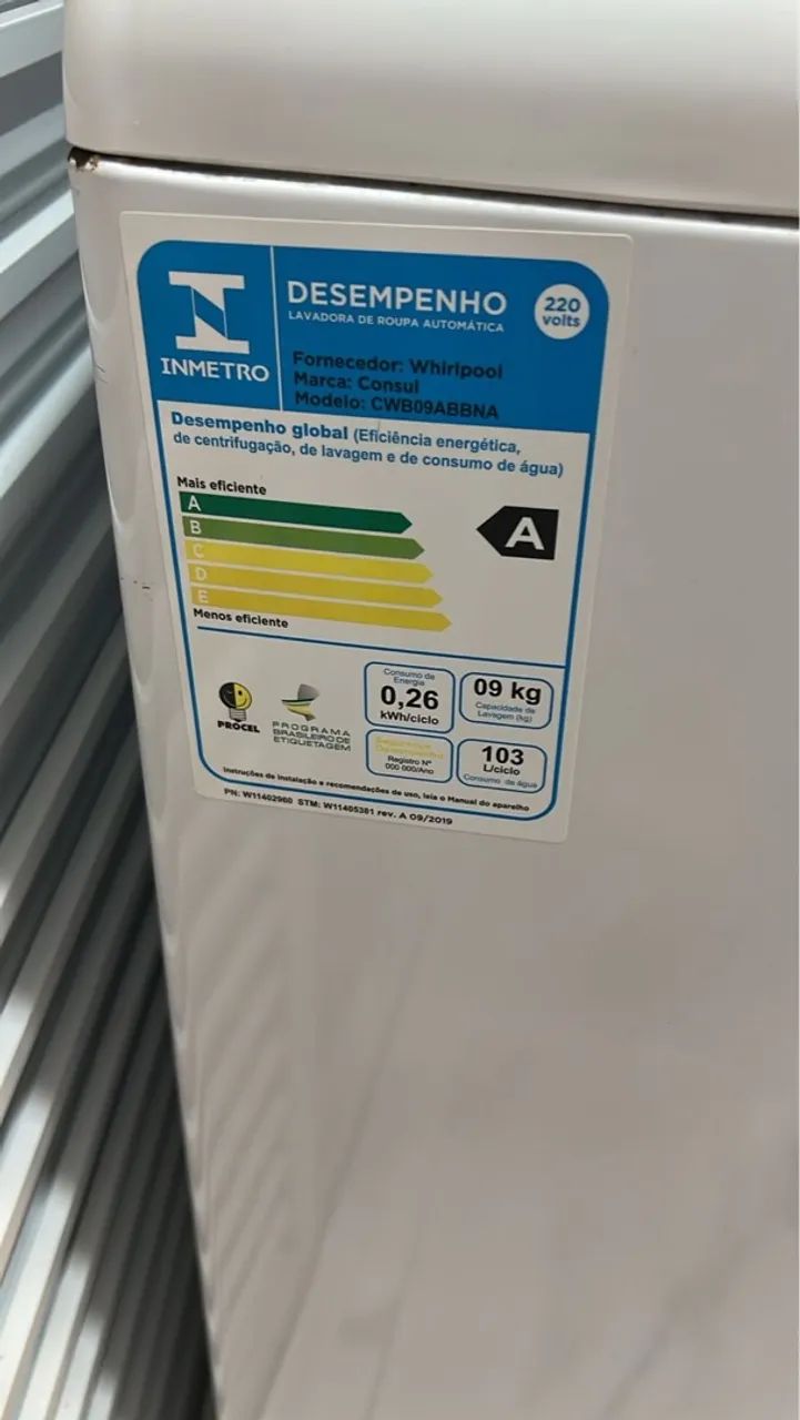 Máquina de lavar cônsul 9Kg  - Foto 3