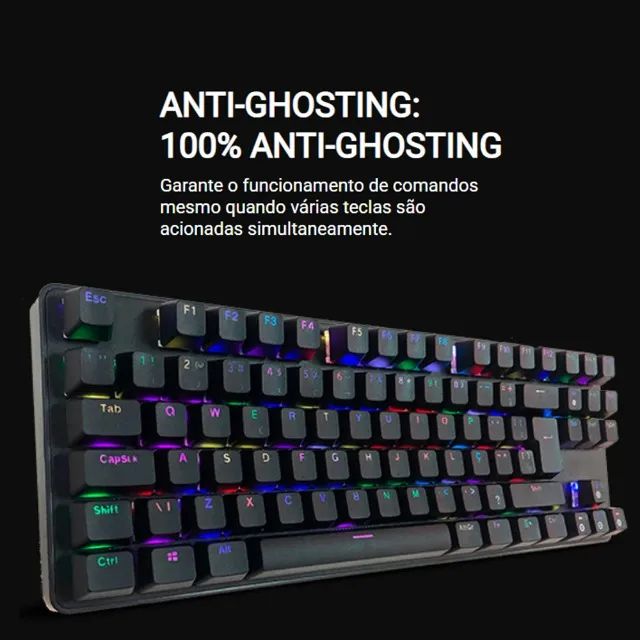 Teclado Mecânico Husky Gaming Snow, Switch Outemu Blue - Foto 4