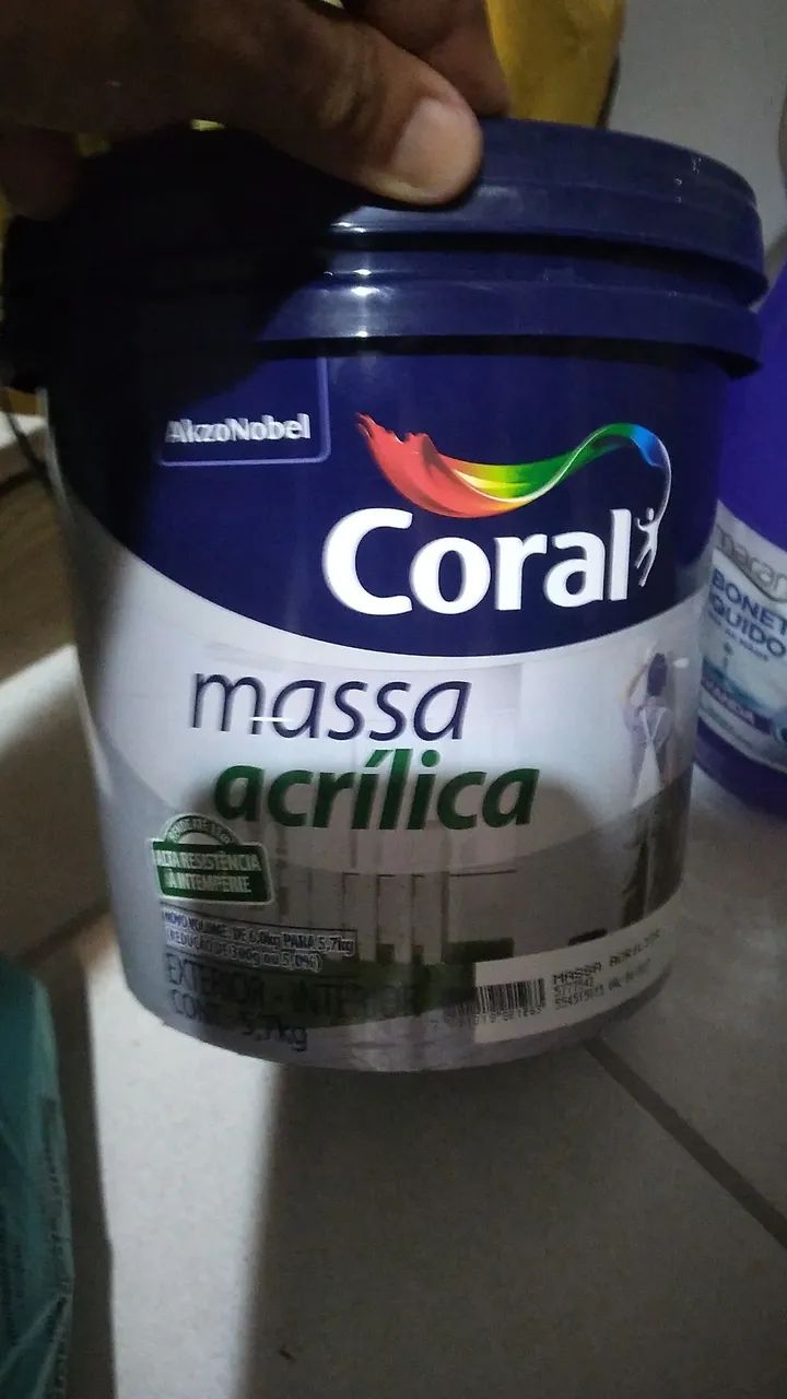 Massa coral acrilica de galão