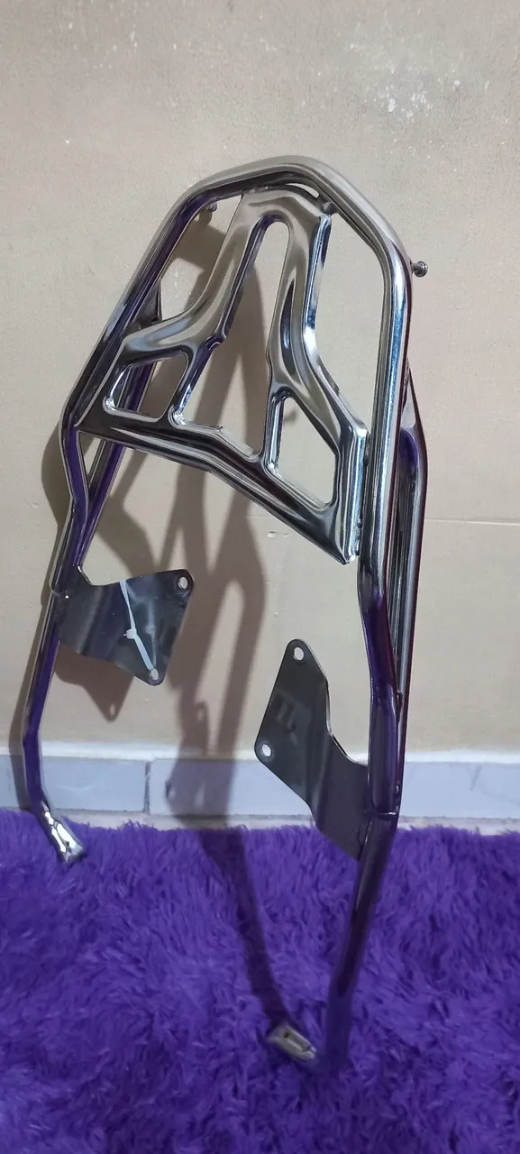 Bagageiro para Moto -cromada